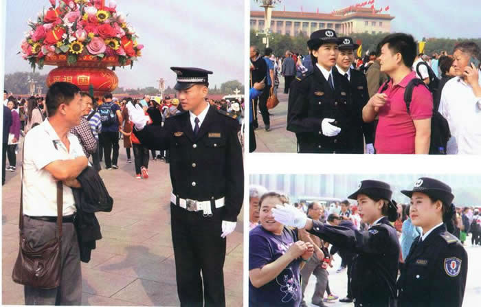 保安員(yuán)為(wèi)遊客排憂解難